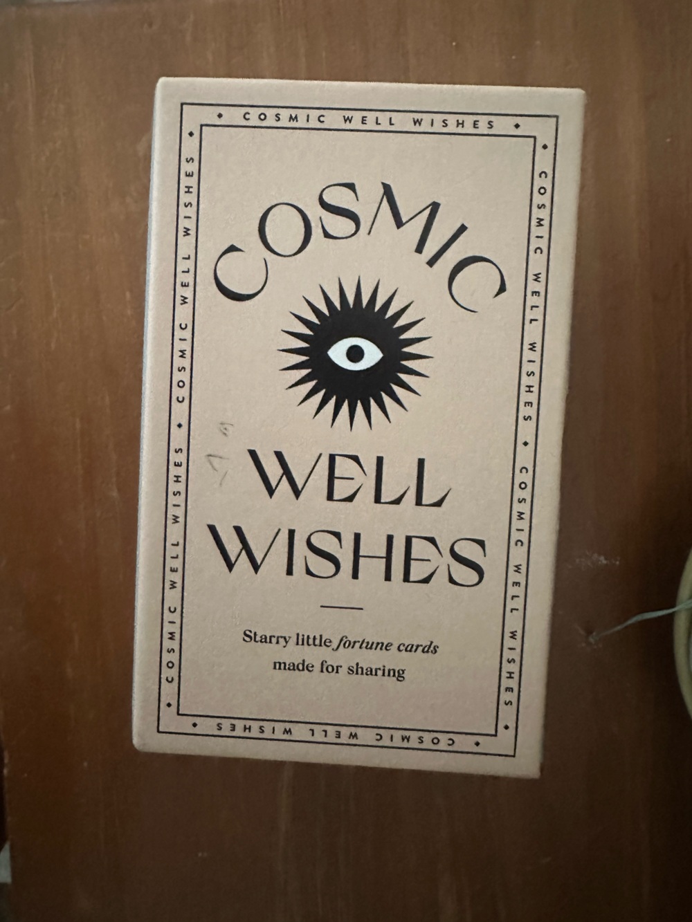 Free People Cosmic Well Wishes Fortune Cards - Beige and Black